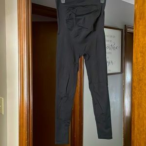 Black maternity over the belly leggings